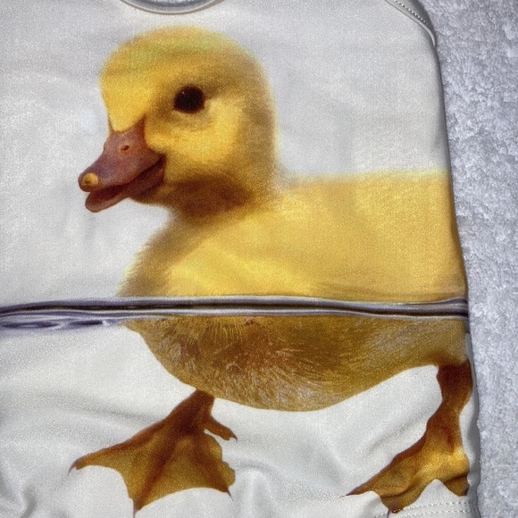 5/$20 Baby duckling one piece bathing swim suit 6/9m - Picture 2 of 7